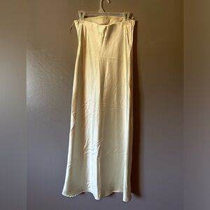 Mint SatinSilk Zara Midi Strapless Dress -Med/Small